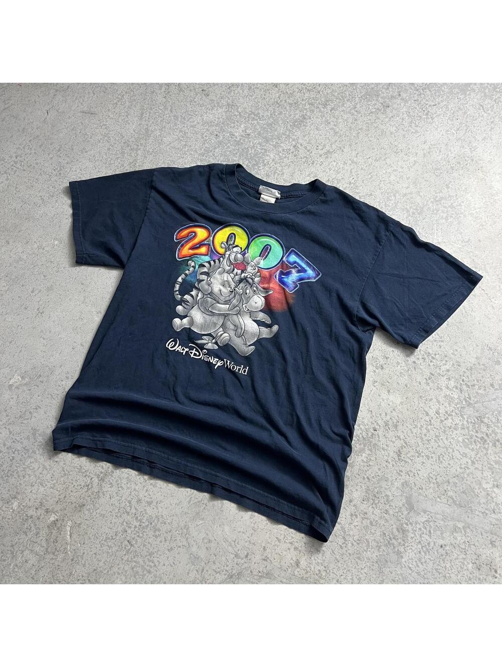 2007 Disney World Winnie The Pooh Graphic T Shirt Sz. XL 100% Cotton